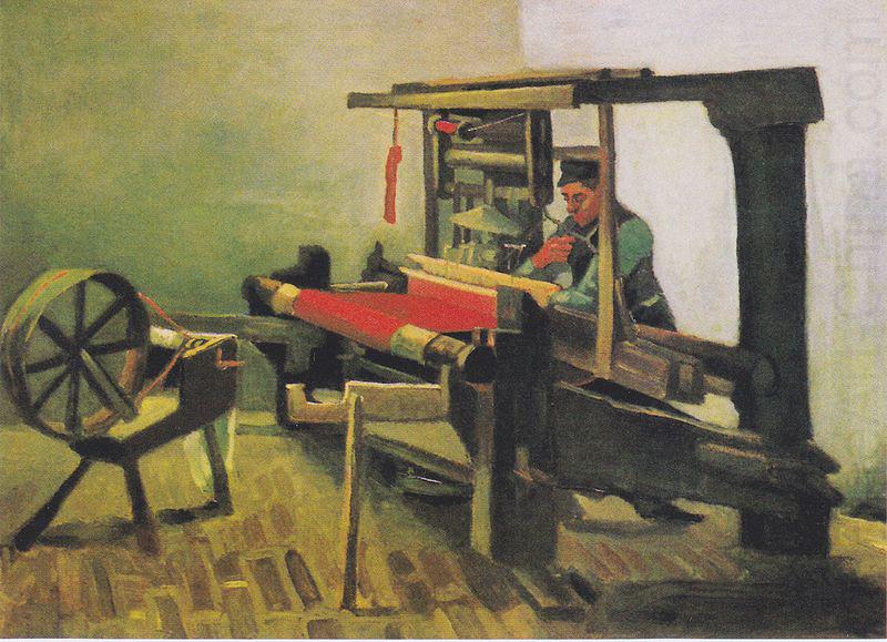 Vincent Van Gogh Weaver at the loom, with reel china oil painting image